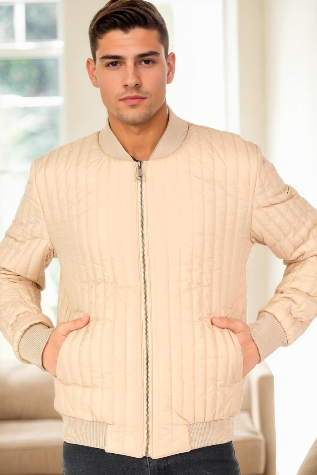 M9643 DEWBERRY MEN'S COAT-BEIGE