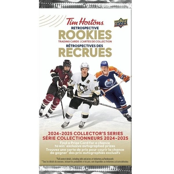 2024-25 Upper Deck Tim Hortons Retrospective Rookies Hockey Hobby Balíček