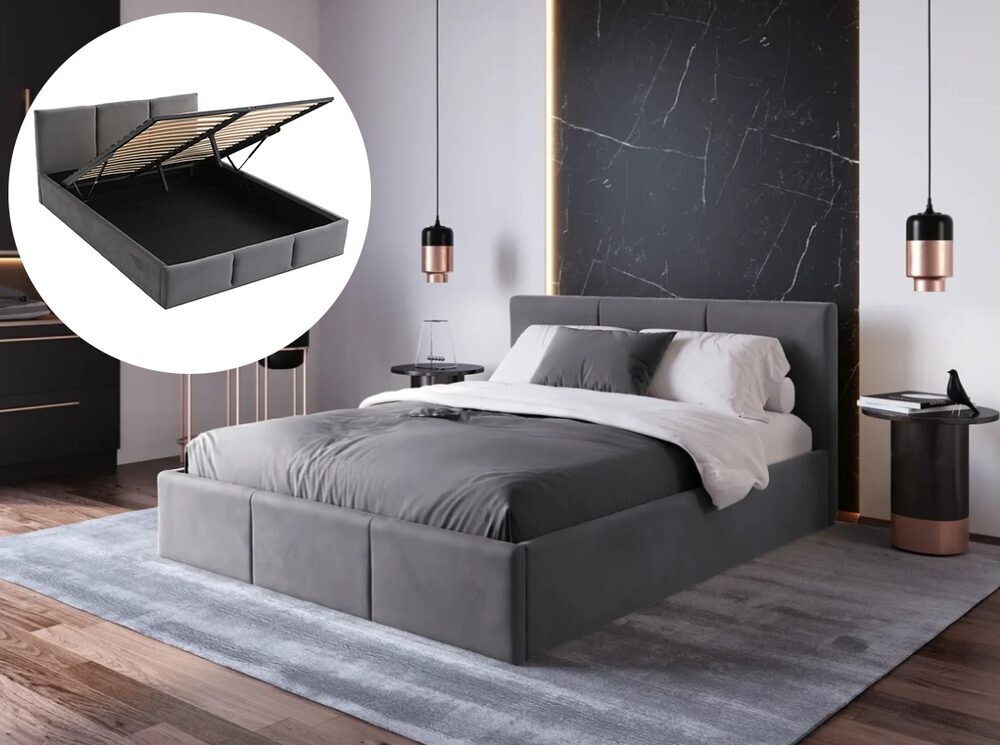 Magnat Čalouněná postel Modena 140 x 200 s výklopným roštem