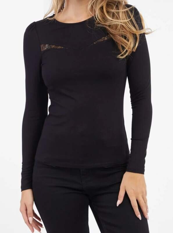 Orsay černé tričko s krajkou