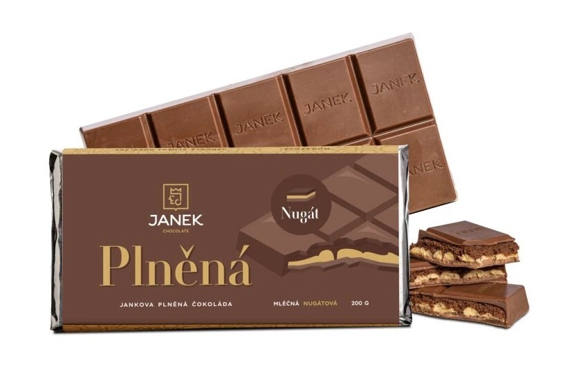 JANEK Jankova nugátová čokoláda - mléčná 200 g