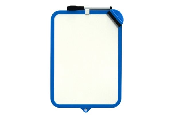 Oboustranně stíratelná tabulka CONCORDE 19 × 29 cm - modrá