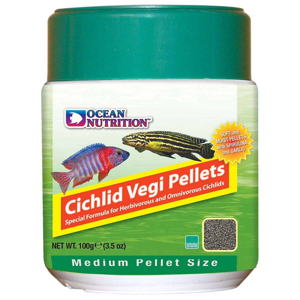 Ocean Nutrition Cichlid Vegi Pellets Medium 100 g