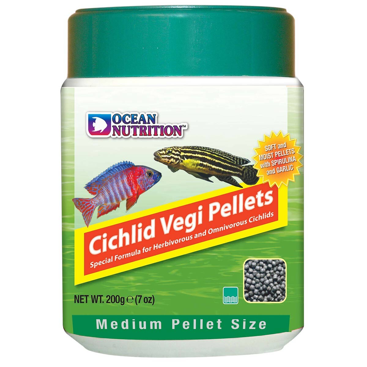 Ocean Nutrition Cichlid Vegi Pellets Medium 200 g