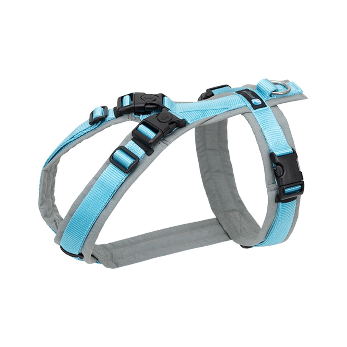 annyx popruh na hrudník Open Fun šedý/ ledově modrý M