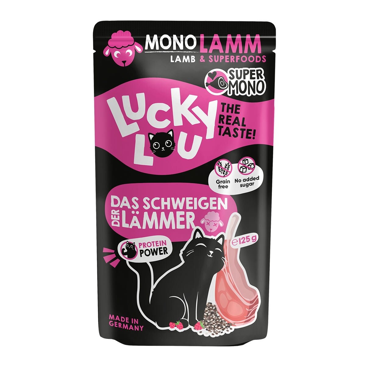 Lucky Lou SuperMono² Jehněčí 16x125 g