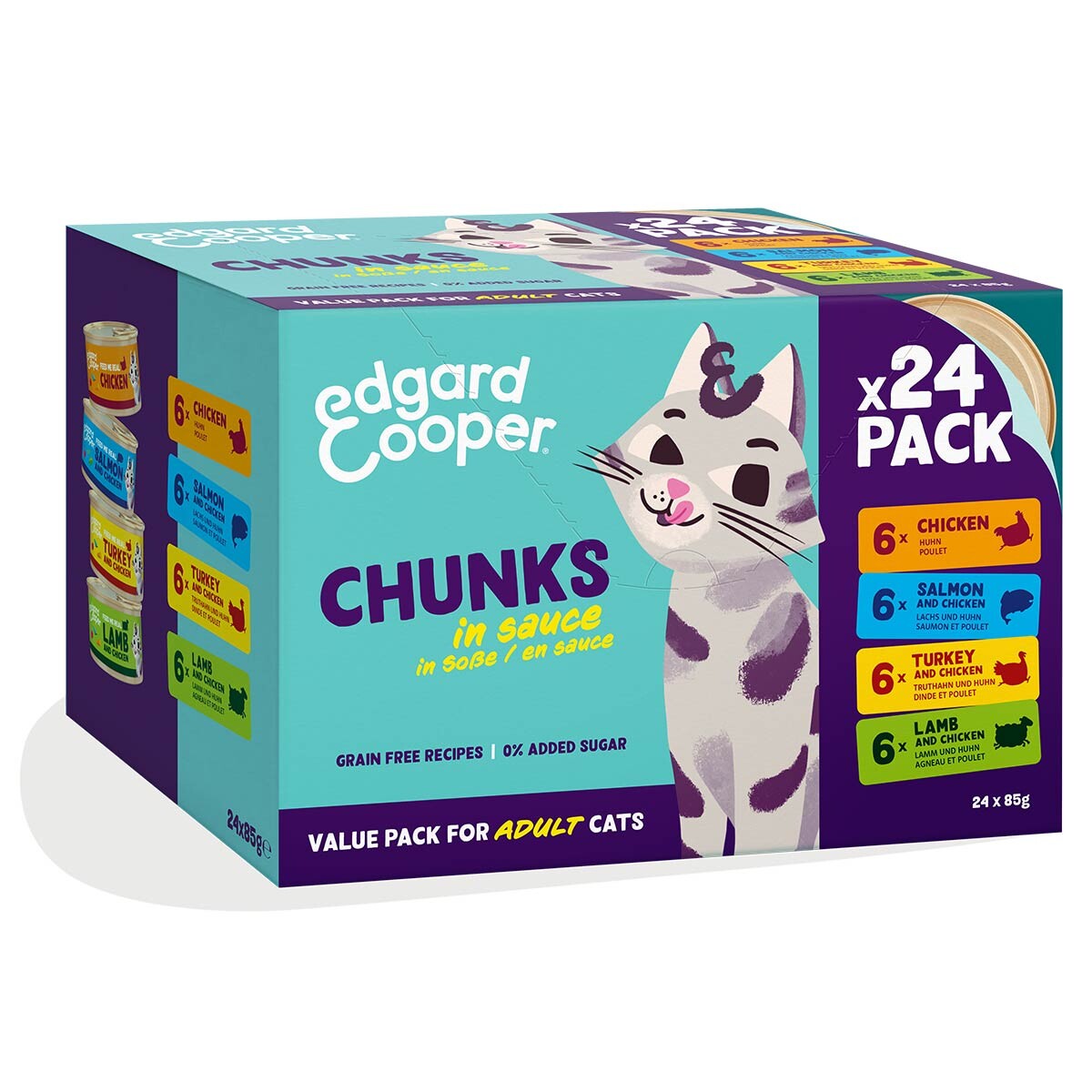 Edgard & Cooper Adult Multipack v omáčce 24x85 g