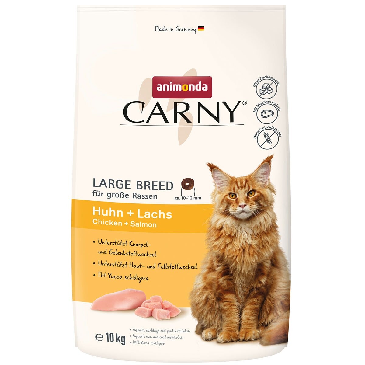animonda Carny Adult Large Breed kuře + losos 10 kg