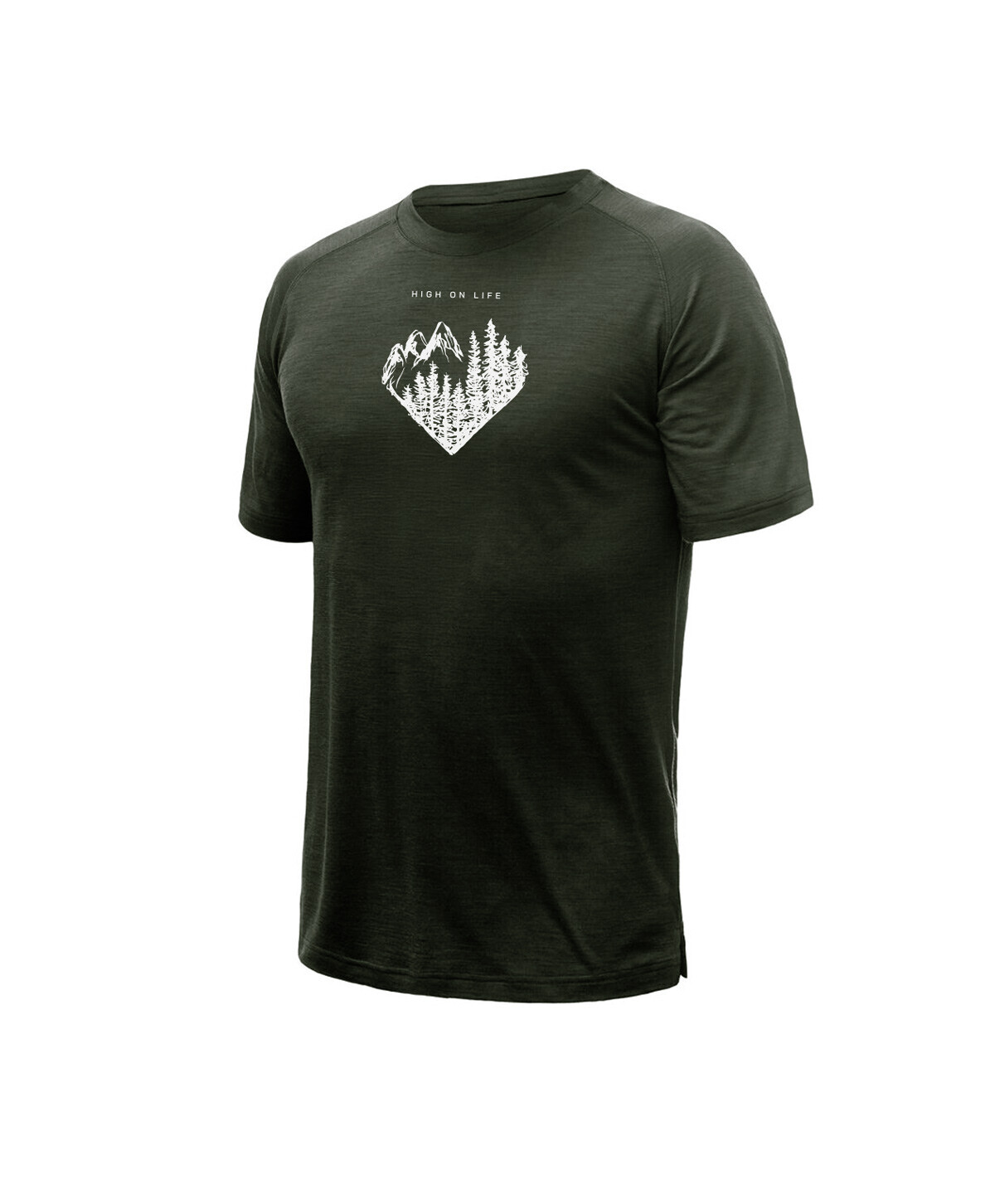 Herbalus Merino Air pánské triko – High on life – LIMITOVANÁ EDICE – Herbalus & Sensor [ M ]