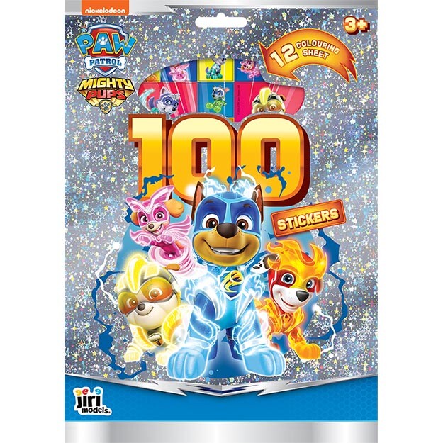 Jiri Models Jiri Models, 4274-5, 100 samolepek s omalovánkami, Tlapková patrola/Paw Patrol