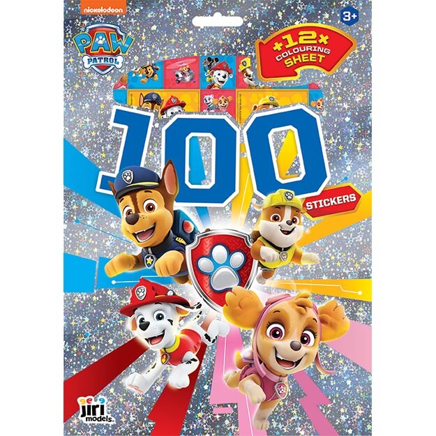 Jiri Models Jiri Models, 4275-2, 100 samolepek s omalovánkami 2, Tlapková patrola/Paw Patrol