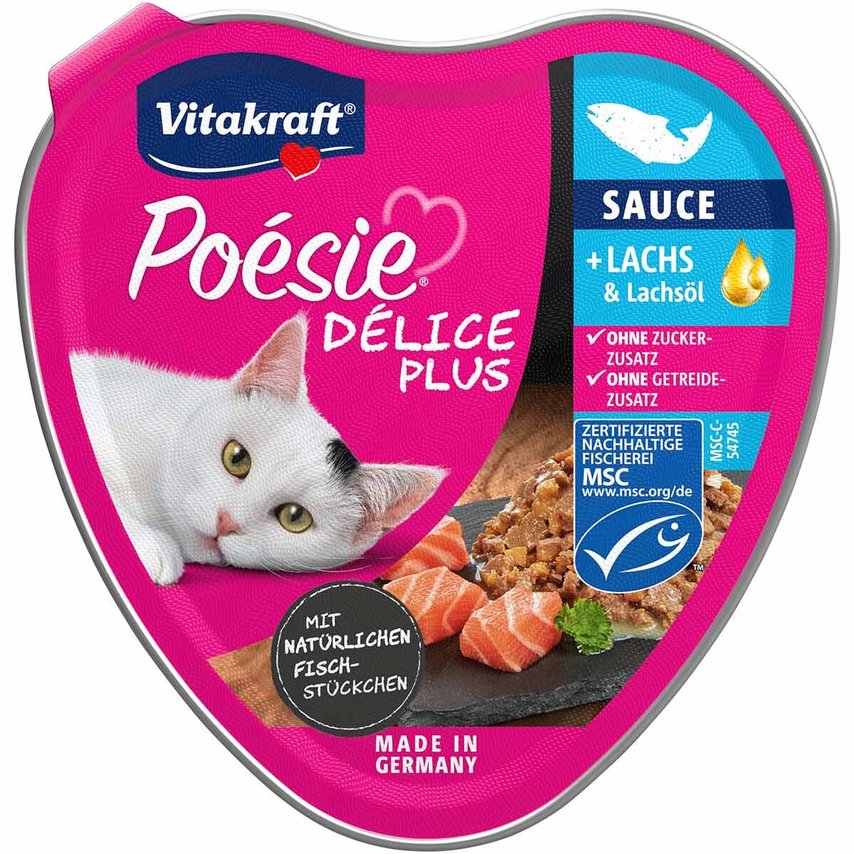Vitakraft Poésie® Délice Plus losos 15x85 g