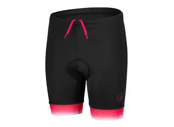 Etape Junior 2.0 dětské kraťasy s vložkou černá/růžová vel. 116-122