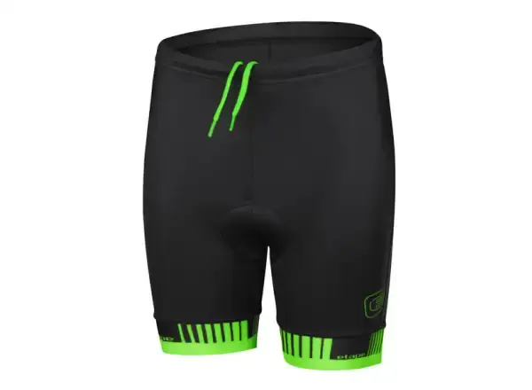 Etape Junior 2.0 dětské kraťasy s vložkou černá/zelená vel. 116-122