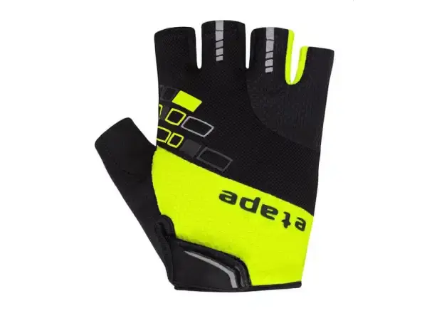 Etape Winner pánské rukavice černá/žlutá fluo vel. L