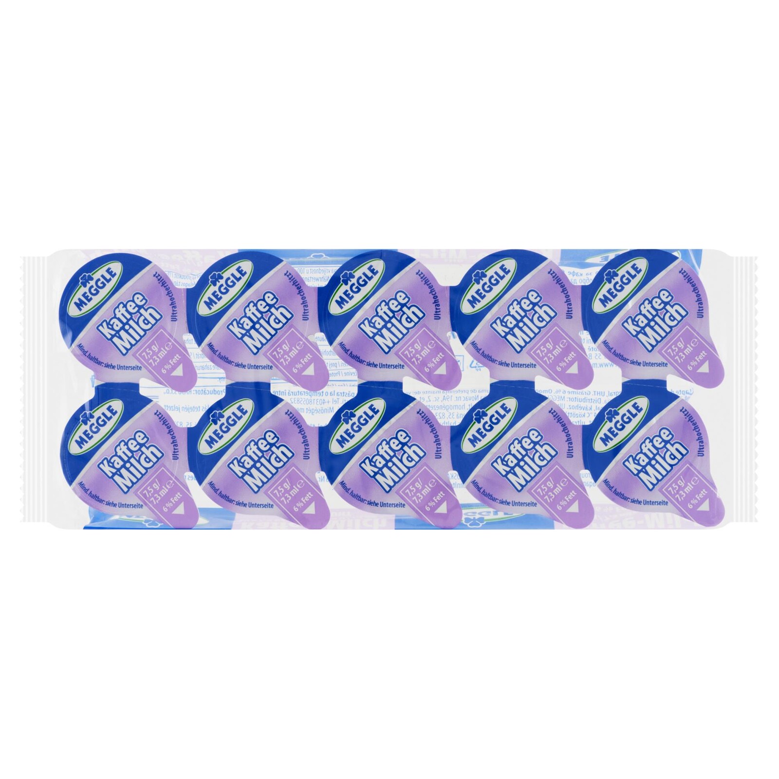 Mléko do kávy Meggle - 6% tuku, 10x 7,5 g