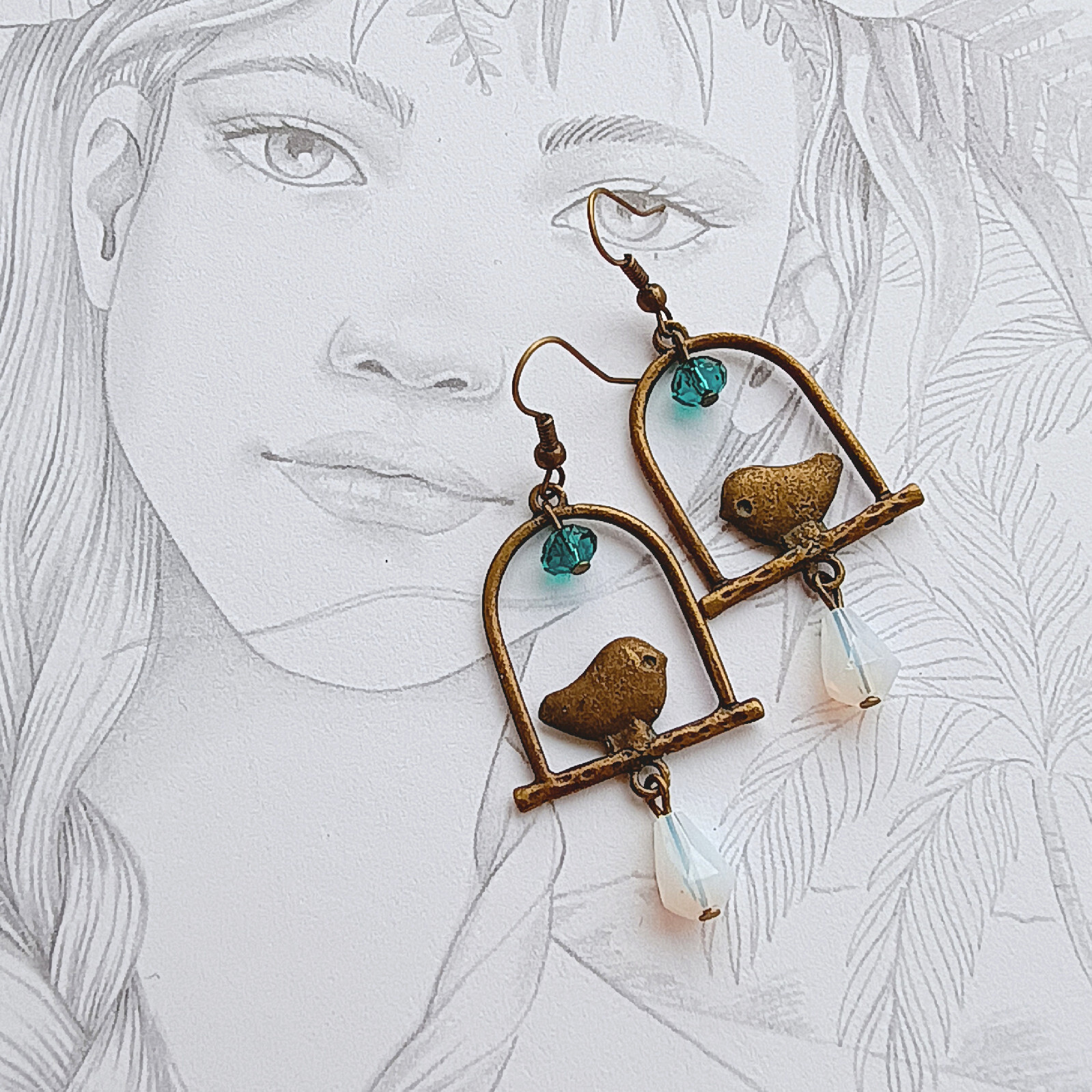 Emada Náušnice, 1003, Ptáčátko, 1 pár