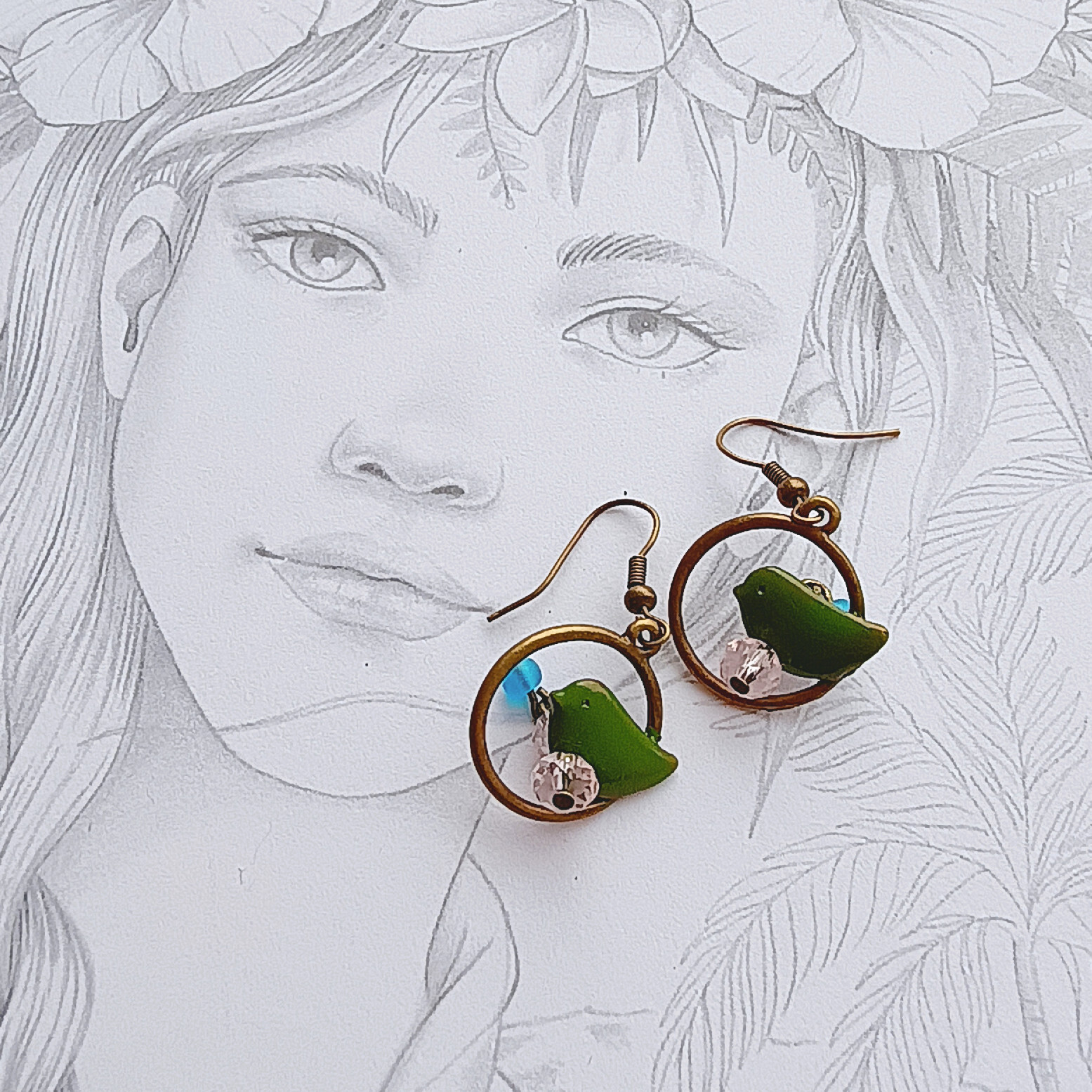 Emada Náušnice, 1005, Kdepak ty ptáčku hnízdo máš, 1 pár