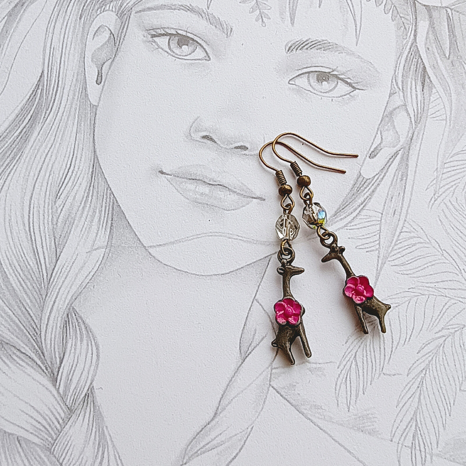 Emada Náušnice, 1010, Hravá žirafka, 1 pár