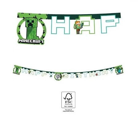 Minecraft - TNT narozeniny nápis 2 m