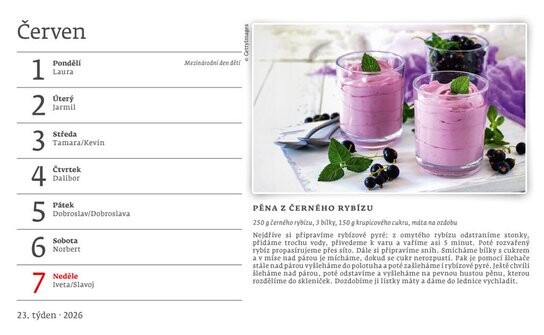 Rok plný sladkostí 2026 - stolní kalendář