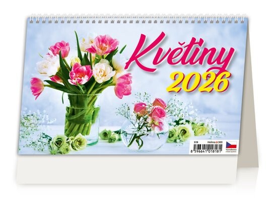 Květiny 2026 - stolní kalendář
