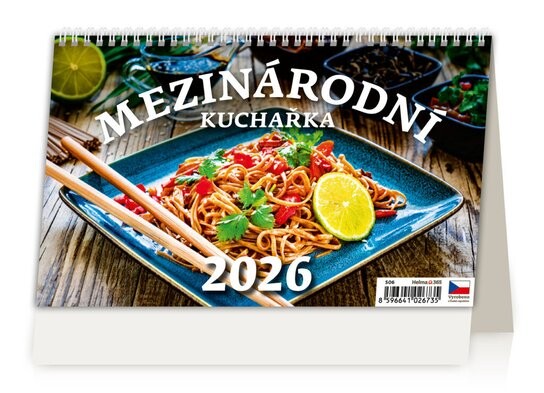 Mezinárodní kuchařka 2026 - stolní kalendář