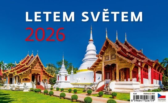 Letem světem 2026 - stolní kalendář
