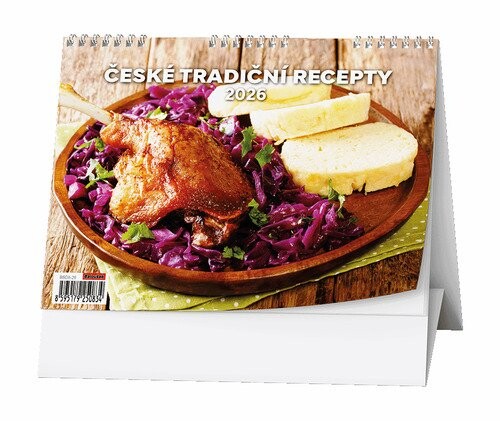 České tradiční recepty 2026 - stolní kalendář