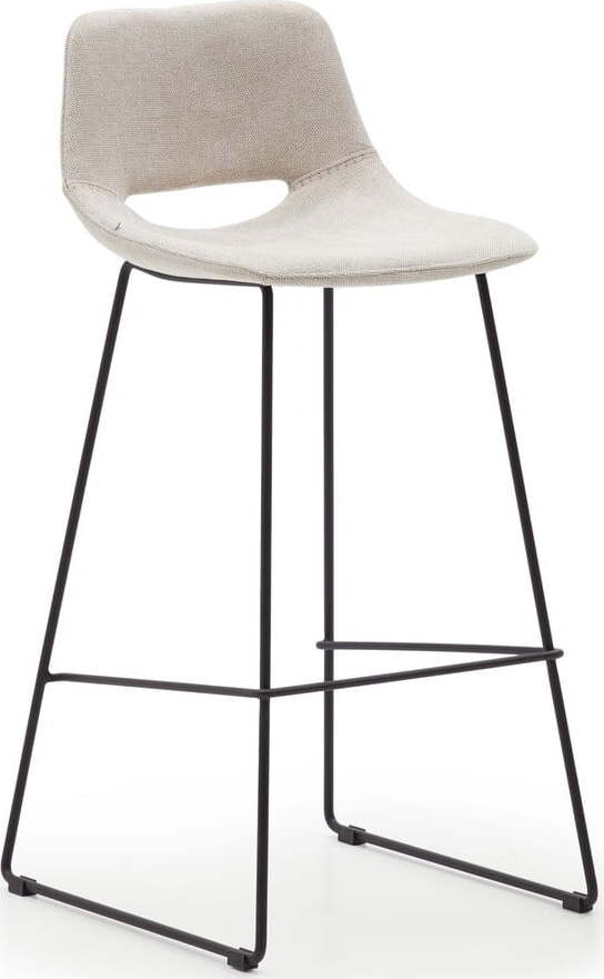 Béžová barová židle (výška sedáku 76 cm) Zahara – Kave Home