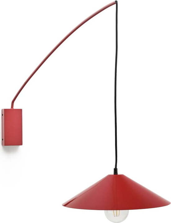 Červené nástěnné svítidlo ø 35 cm Kally – Kave Home