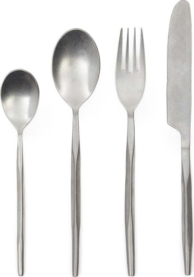 Nerezový příbor 16 ks ve stříbrné barvě Ali – Kave Home