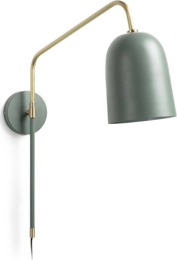 Zelené nástěnné svítidlo ø 15 cm Audrie – Kave Home