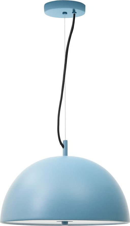 Modré závěsné svítidlo s kovovým stínidlem ø 39,5 cm Catlar – Kave Home