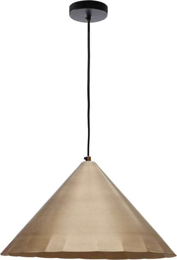 Závěsné svítidlo v mosazné barvě s kovovým stínidlem ø 46 cm Parlava – Kave Home