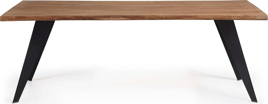 Jídelní stůl s deskou v dubovém dekoru 100x180 cm Koda – Kave Home