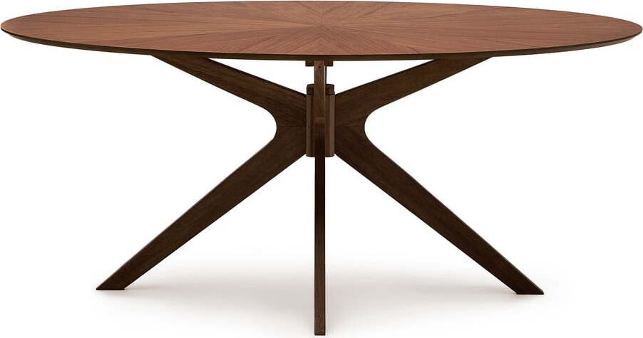 Jídelní stůl s deskou v dekoru ořechového dřeva 110x180 cm Naanim – Kave Home