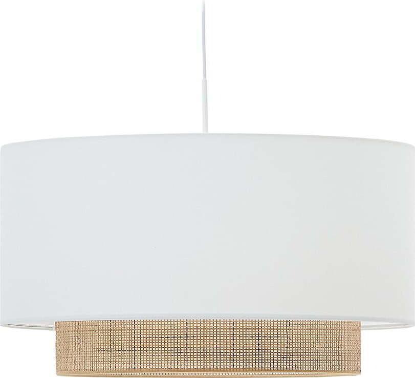 Bílé/v přírodní barvě látkové stínidlo ø 60 cm Erna – Kave Home