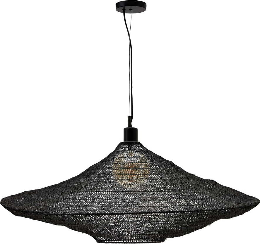 Černé závěsné svítidlo ø 87 cm Makai – Kave Home