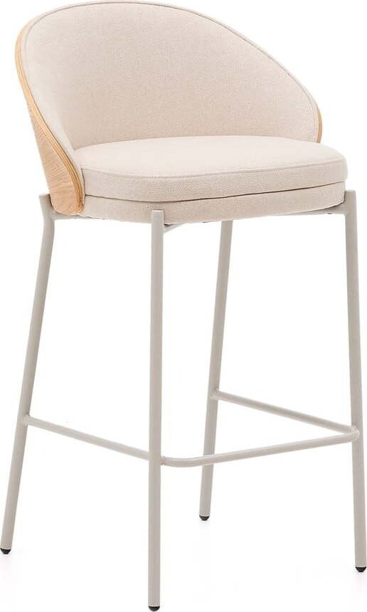 Béžová/ve světle přírodní barvě barová židle (výška sedáku 65 cm) Eamy – Kave Home