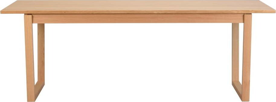 Přírodní jídelní stůl v dubovém dekoru Rowico Colonsay, 215 x 96 cm