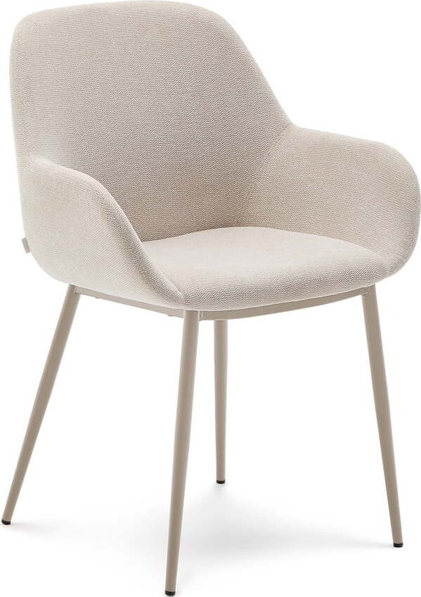 Krémová jídelní židle Konna – Kave Home