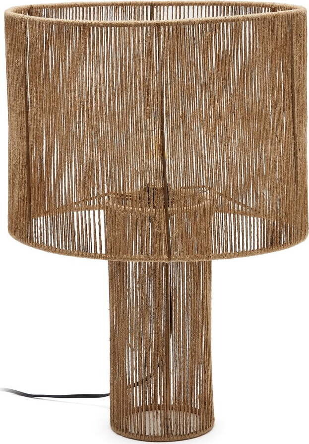 Stolní lampa v přírodní barvě se stínidlem z juty (výška 54 cm) Pontos – Kave Home