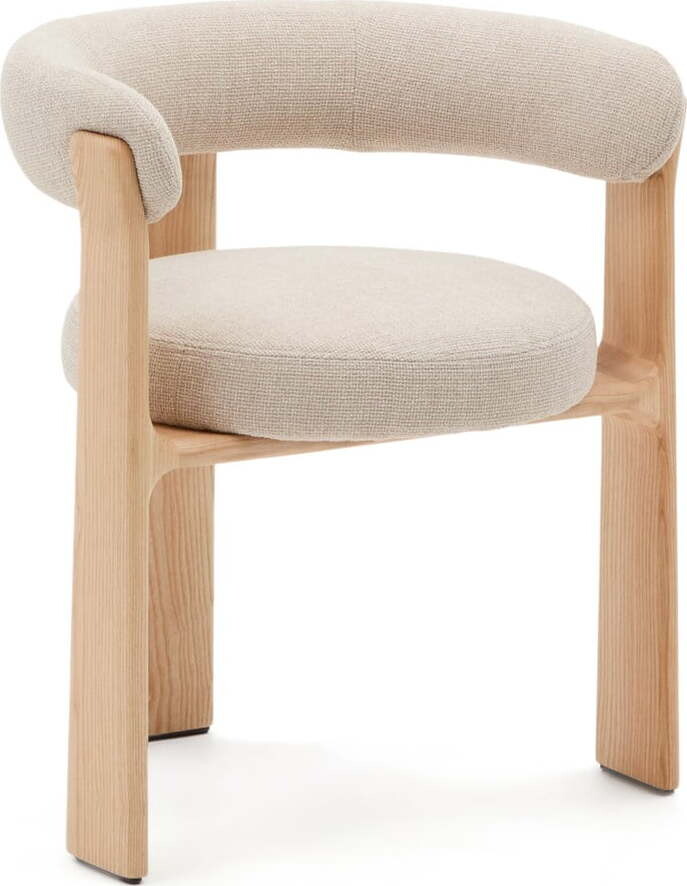 Béžová/v přírodní barvě jídelní židle z jasanového dřeva Granite – Kave Home