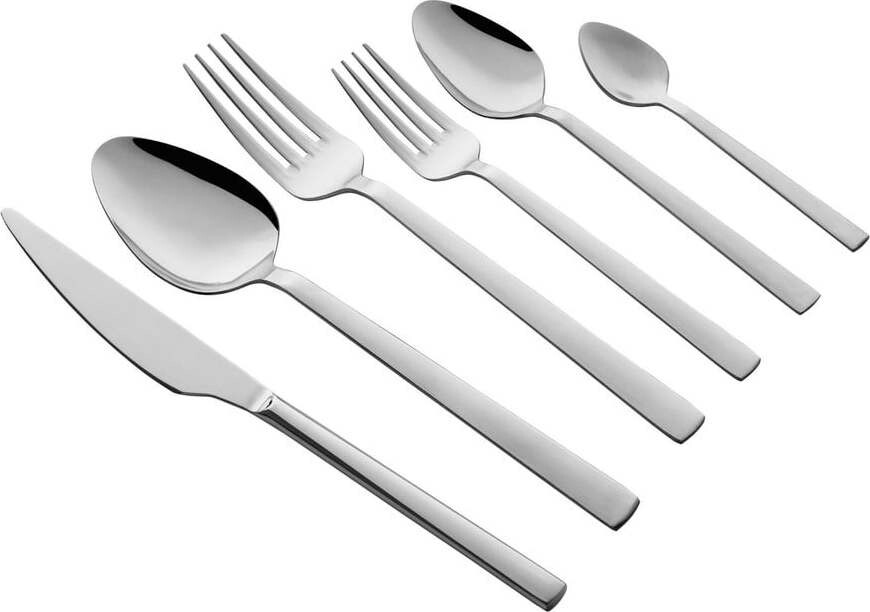 Nerezový příbor ve stříbrné barvě 36 ks – Hermia