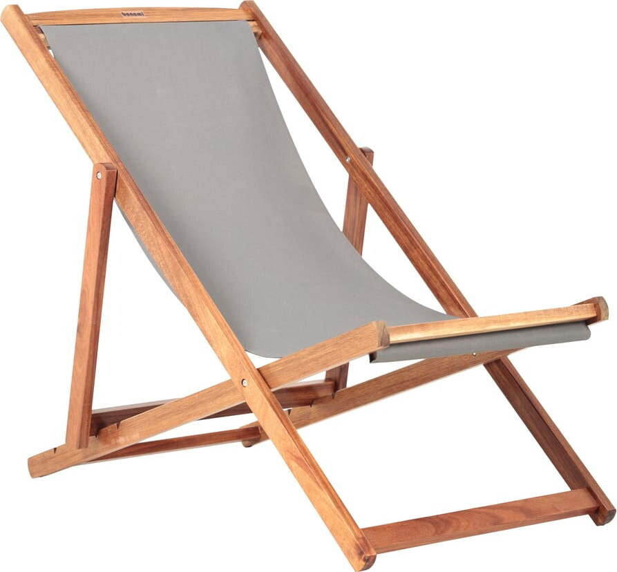 Šedé/v přírodní barvě dřevěné zahradní lehátko Dionysus – Bonami Essentials