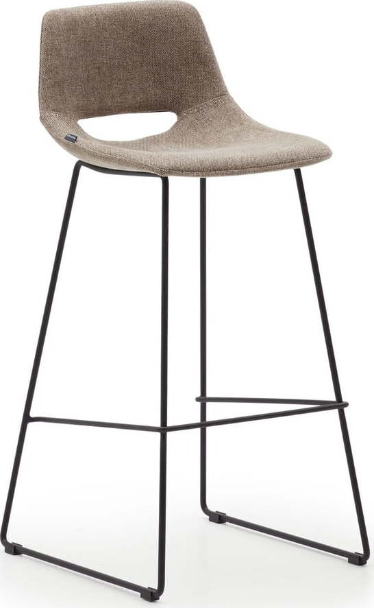 Světle hnědá barová židle (výška sedáku 76 cm) Zahara – Kave Home