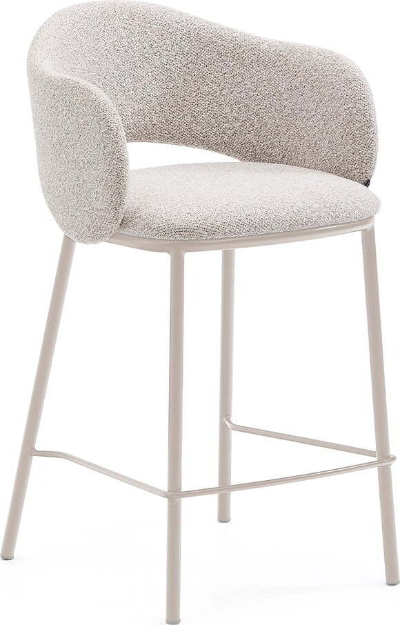 Barová židle slonovinová (výška sedáku 65 cm) Maina – Kave Home