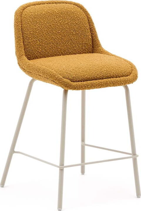 Barová židle v hořčicové barvě (výška sedáku 65 cm) Aimin – Kave Home