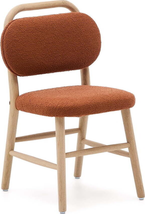 Dětská židle v terakotové barvě Helda – Kave Home